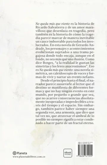 Contraportada No queda más que viento